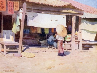 In the Bazaar, Bhamo by Robert George Talbot Kelly